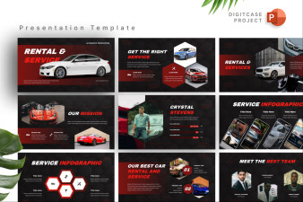Luxury Car Rental & Services PowerPoint Template
